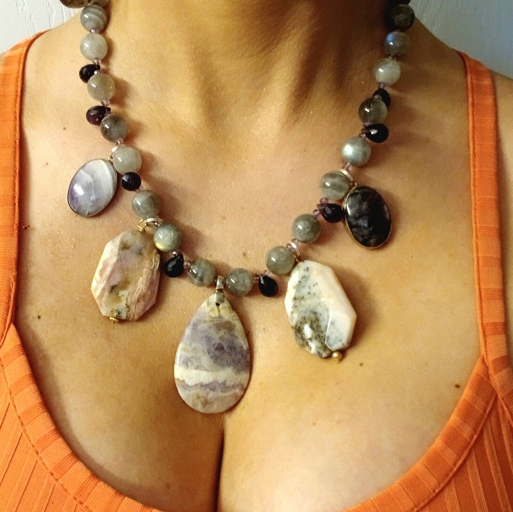 Elegant Multi-Stone Necklace